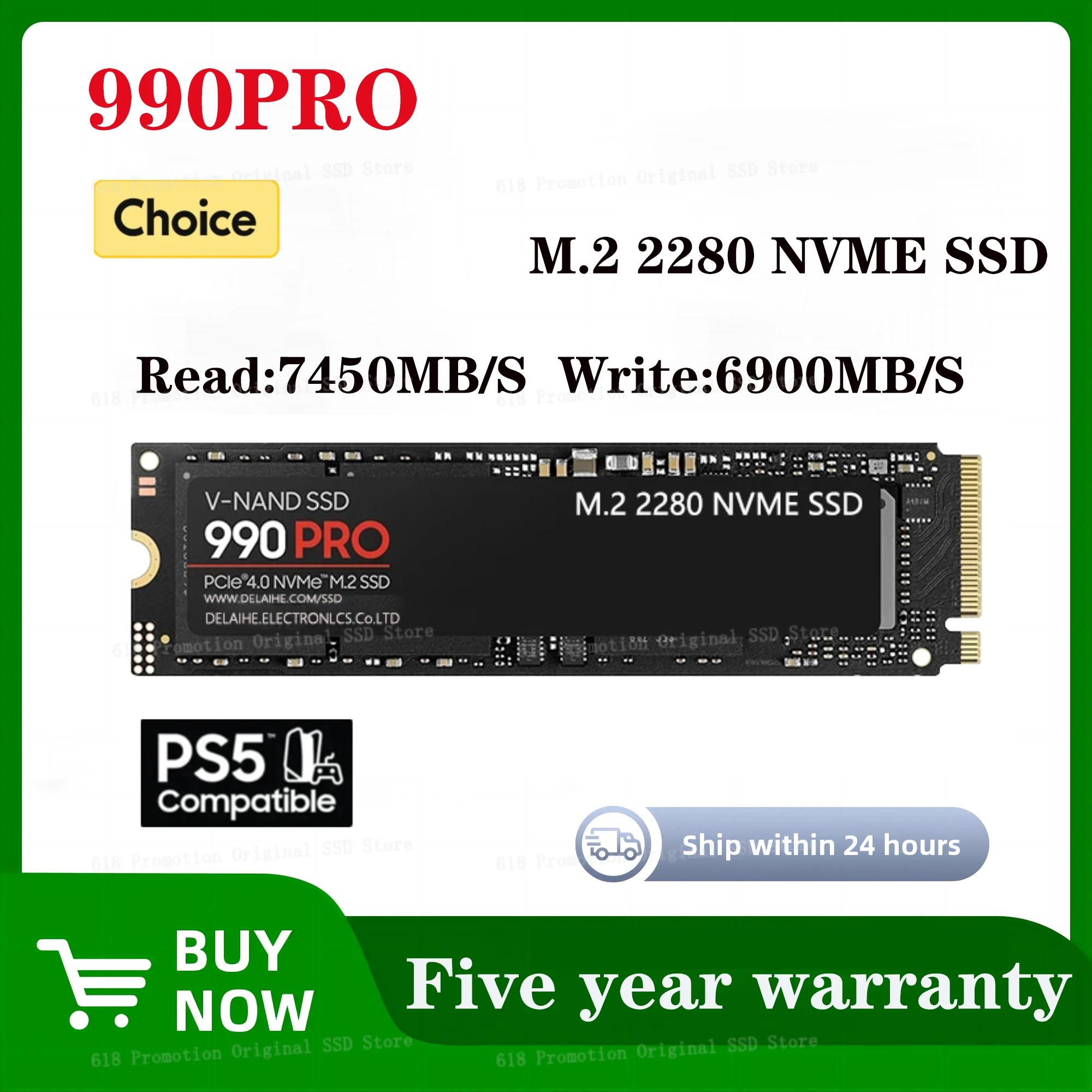   ϵ ̺, Ʈ ũž PS5  ָ Ʈ ϵ ̺, M.2 NVME  SSD, 4TB, 2TB, 1TB, 990PRO, 2024 ǰ